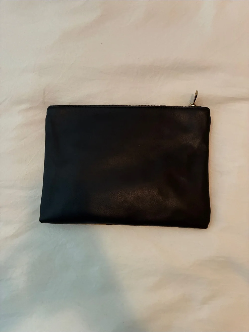 Leopard Print Zip Pouch - Brown and Black